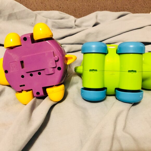 1980s vtg Lot Fisher Price Popper Turtle Toy & Walking Turtle PushAlong Pop Ball - Picture 4 of 4